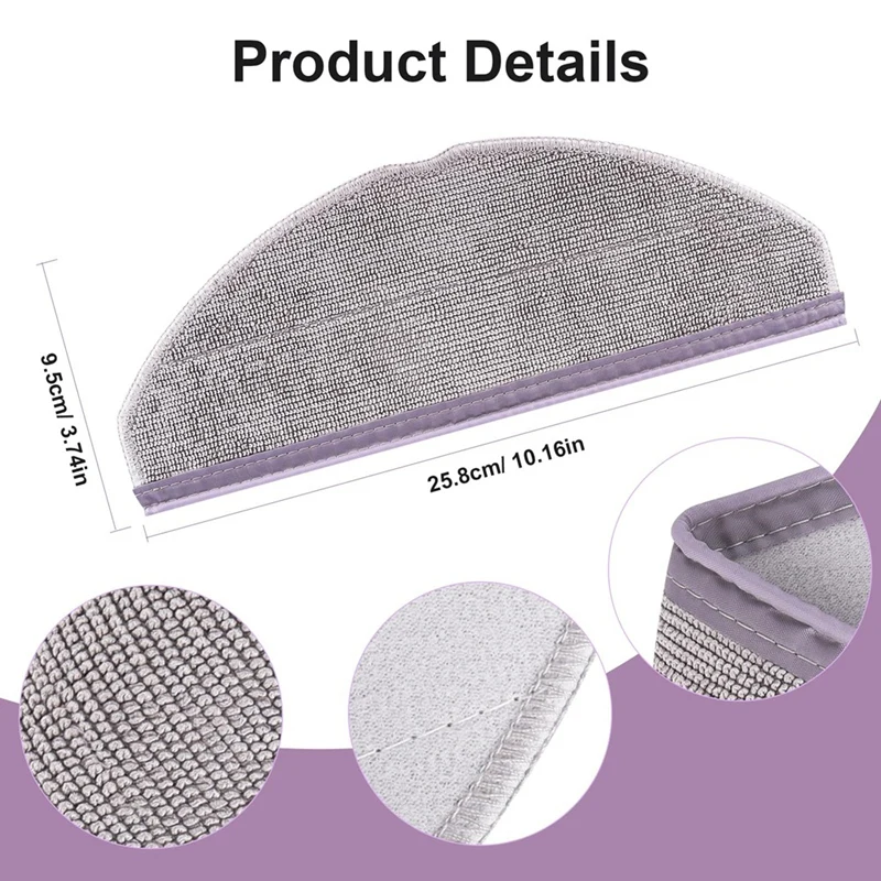 Ersatz-Mopppad für Mikro faser pads kompatibel mit Roboters taub saugern der Serie eufy l60/l60 hybrid/l60 ses/l50