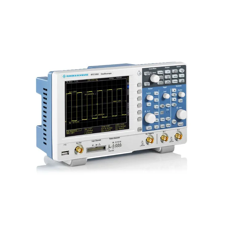 

RTC1002 + RTC-B220 70 MHz 2 channels 2 Mpts 8 digital channels R&S RTC1000 Oscilloscope