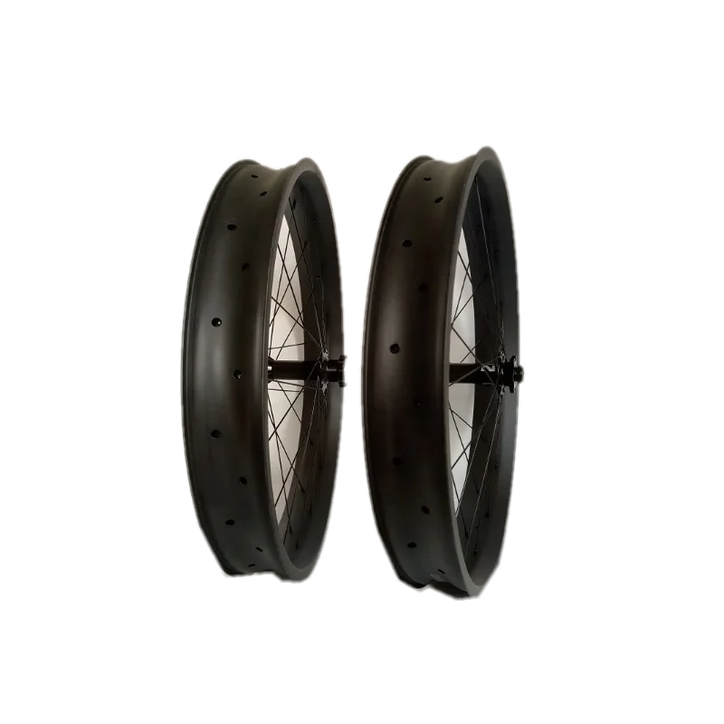 Llantas de carbono para bicicleta fat de 26 pulgadas, llanta de carbono ultraligera de 32 orificios, accesorio de rueda resistente para bicicleta fat de montaña en nieve.