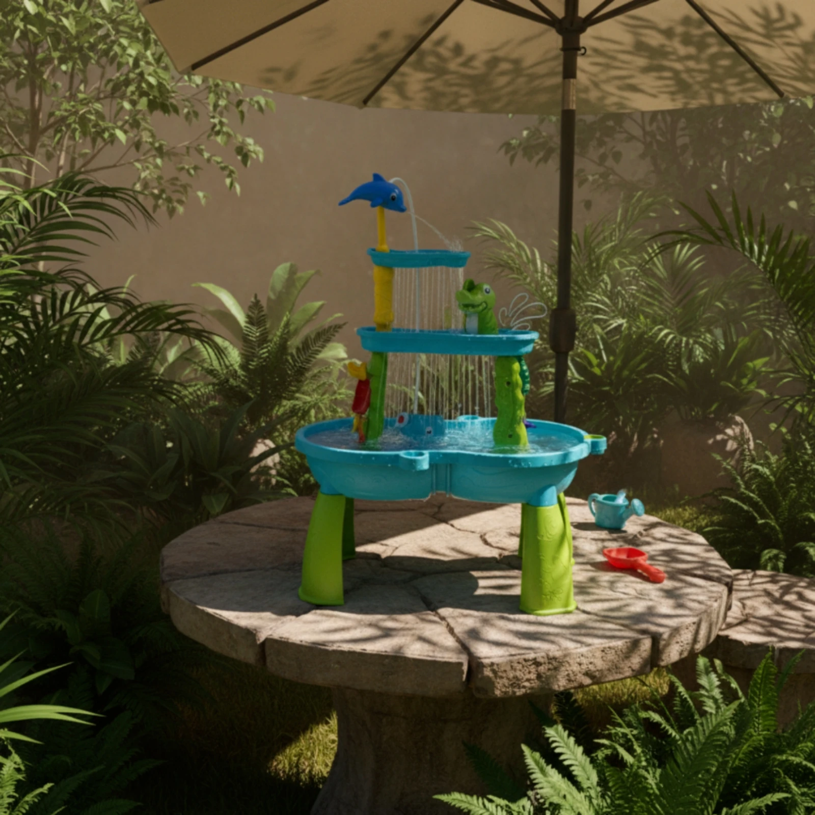 sand-and-water-play-table-portable-sand-and-water-table-toy-molded-compact-for-children-beach-backyard