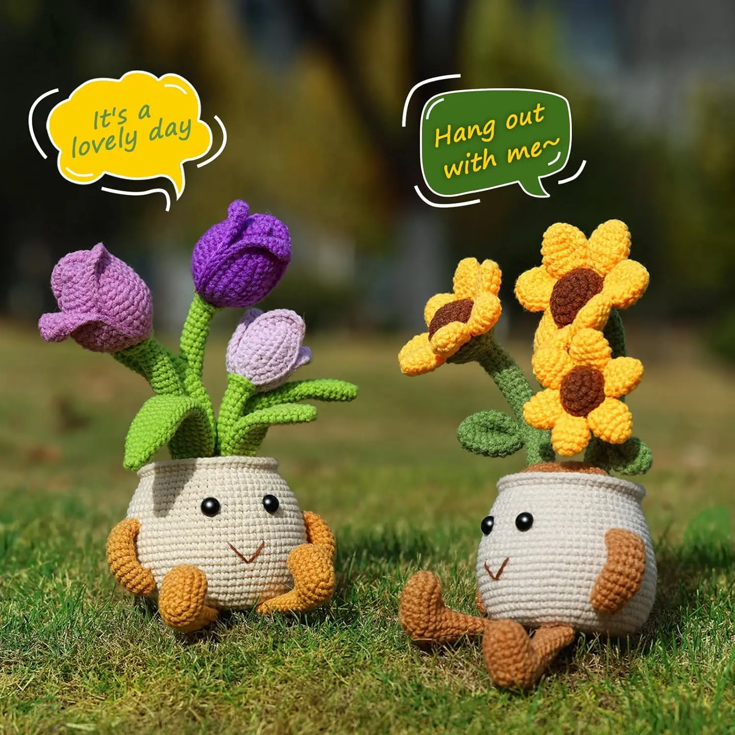 MIUSIE Flower Crochet Starter Kit 6