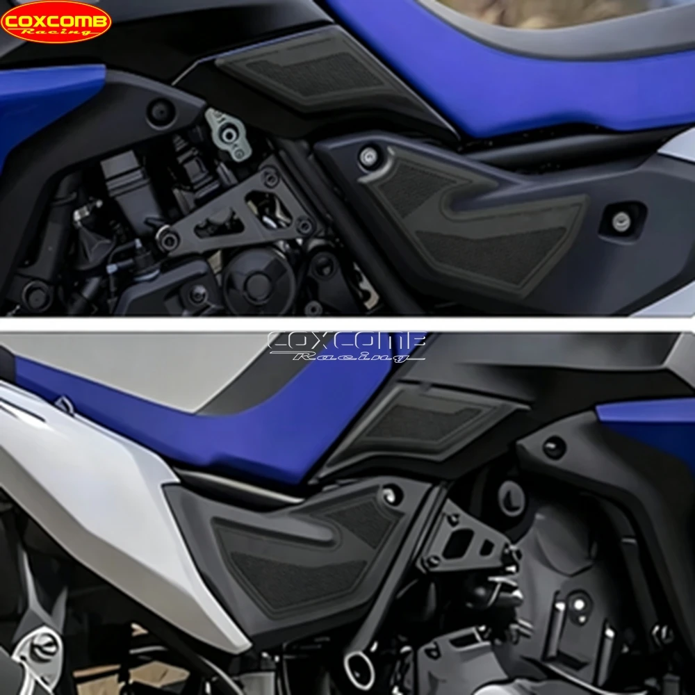 Motorcycle Non-slip Side Fuel Tank Pad Rubber Sticker Waterproof Tank Protector For Yamaha Tenere 700 2025 Anti-scratch Tank Pad