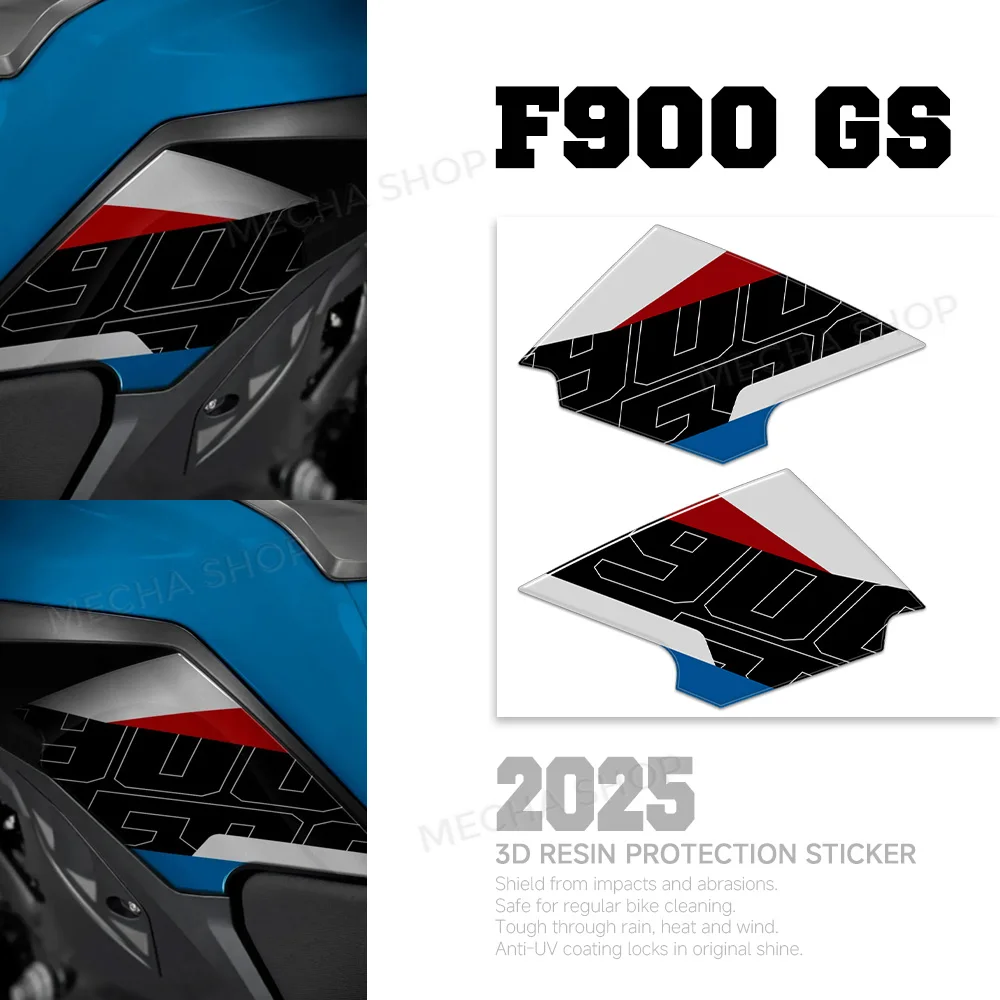 

For F 900 GS F900GS 2025 2026 3D Resin Sticker Protection Kit Waterproof Side Tank Stickers