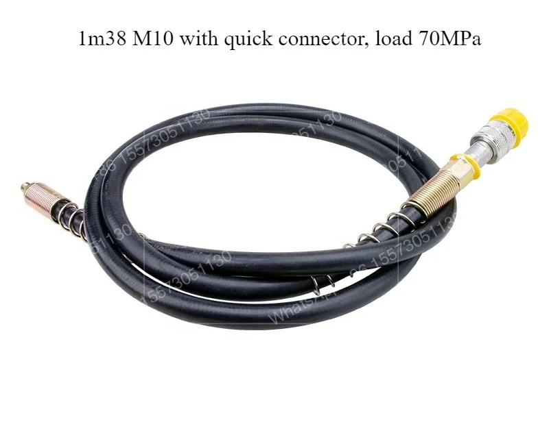High pressure oil pipe with 3/8 joint internal and external thread 70MPA hydraulic oil pipe hose rubber pipe M10 length