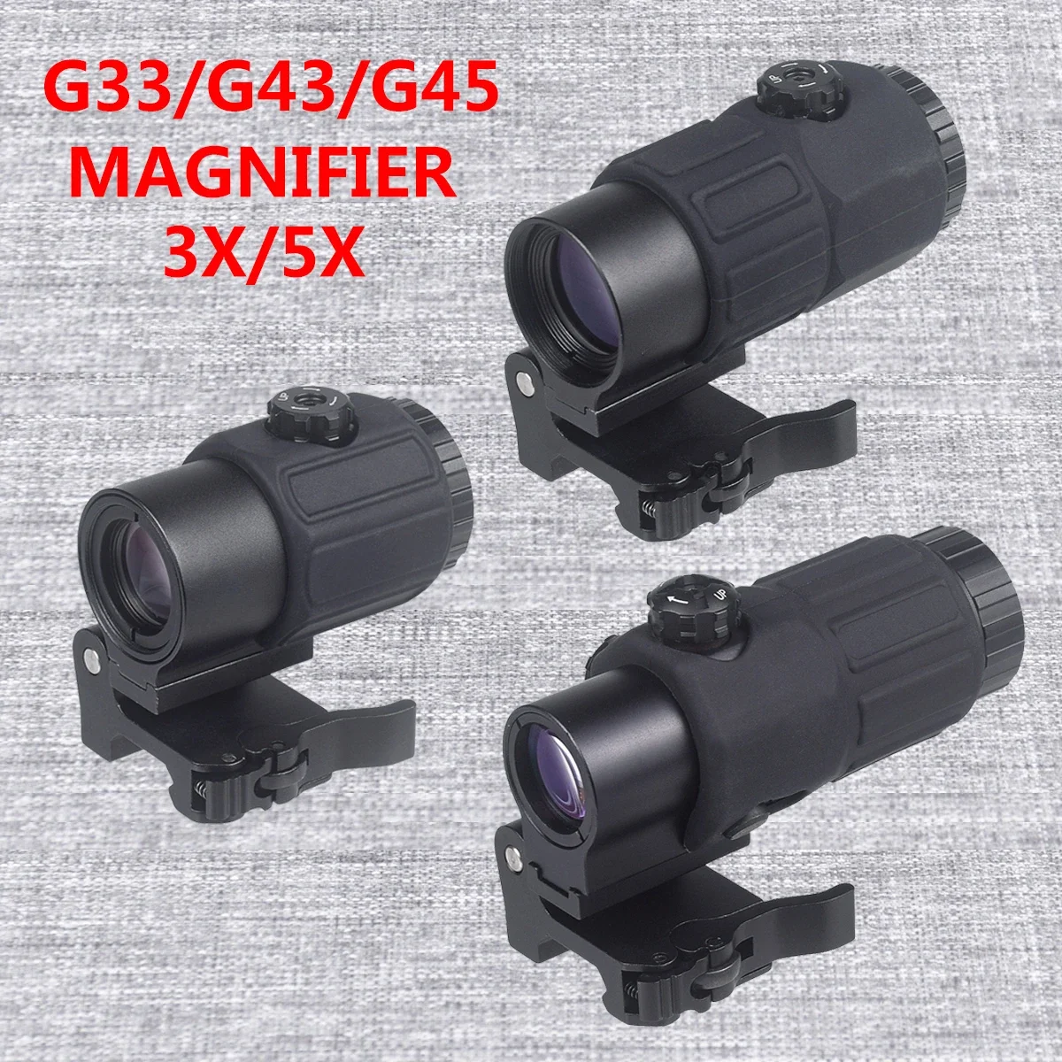 Tactical G33 G43 G45 Sight Fixed 3X 5X Magnifier Scope 551 552 553 558 Holographic Sight UNITY FAST OMNI FTC 2.26