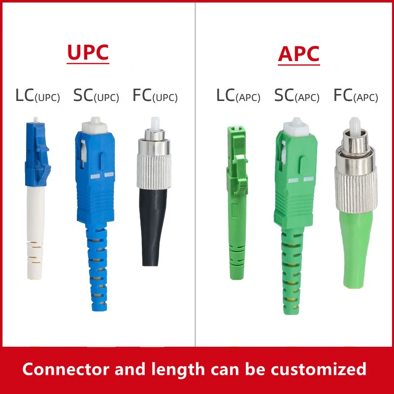 Imagem -05 - Único Cabo de Remendo da Fibra Ótica Núcleo Singlemode sm Ftth Jumper lc sc fc st Apc 100m 50m 150m 200m 1c 1c 1c 1c 1c 1m500m 120m