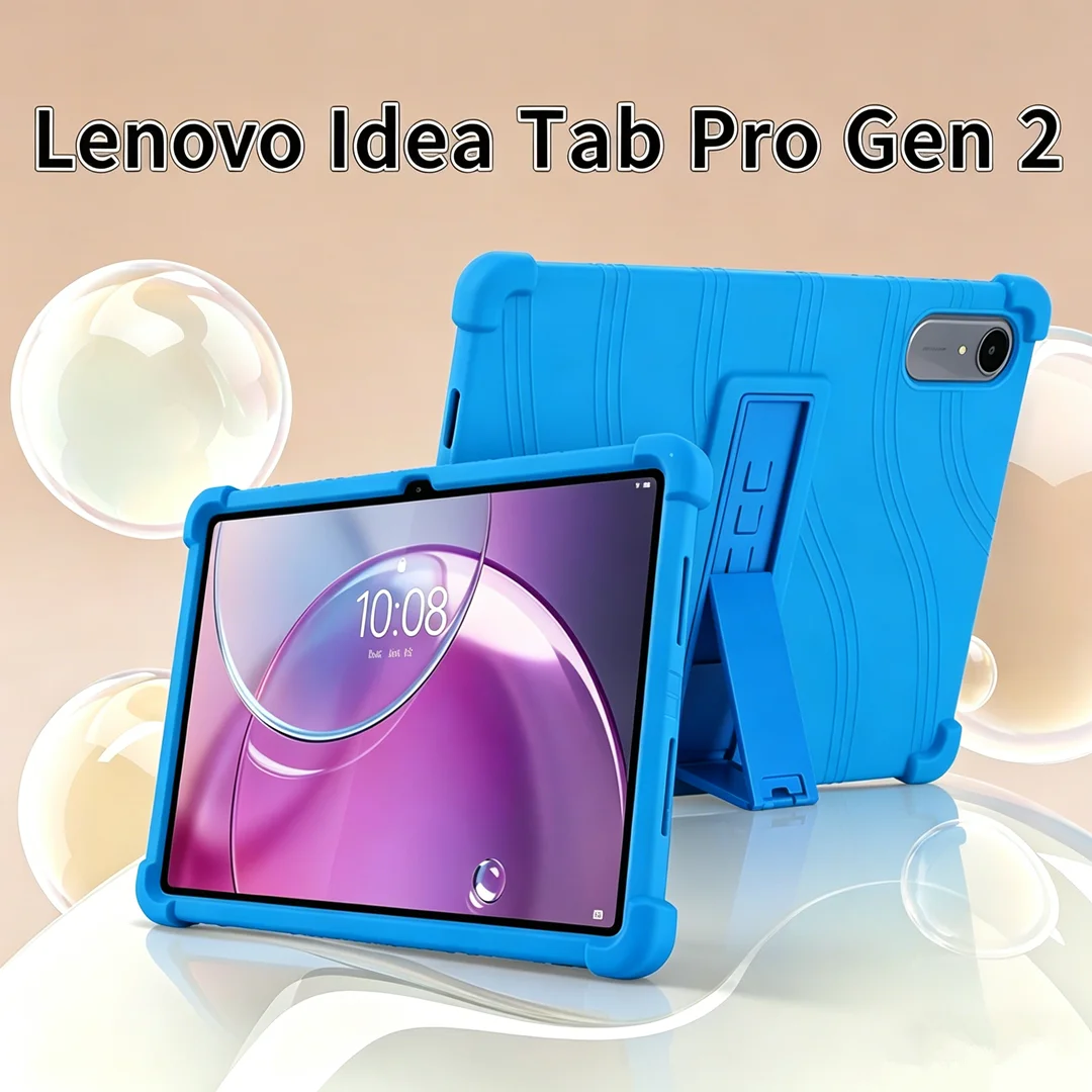 

Silicone Case for Lenovo Idea Tab Pro Gen 2 / Xiaoxin Pad Pro GT 13" 2026, Shockproof Cover with Multi-Angle Adjustable Stand