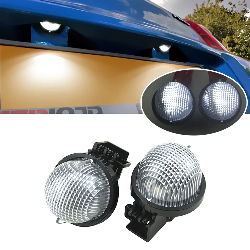 2Pcs White LED License Plate Light Number Plate Lamp For Suzuki Wagon R MC# MH2# 2000 2001 2002 2003 2004 2005 2006 2007