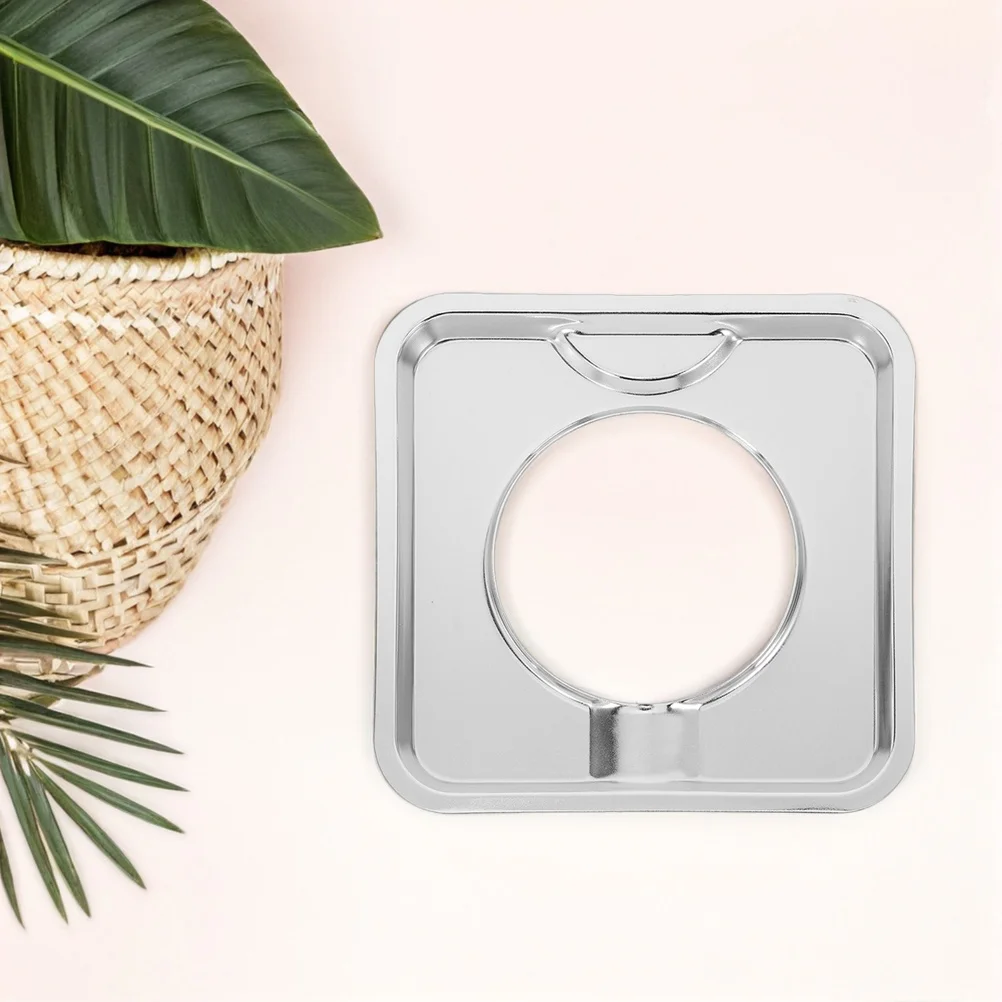 

4Pcs Square Gas Stove Drip Pans Spill Trays 19Cm Oil Splatter Prevention Removable Gas Burner Covers Stove Top Protection