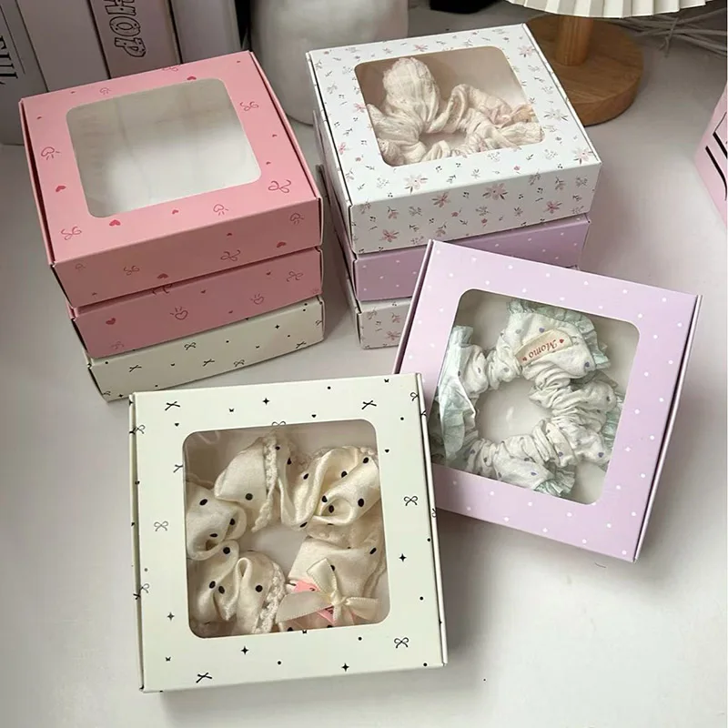 Kraft Paper Gift Boxes with Window, 1/5 PCS