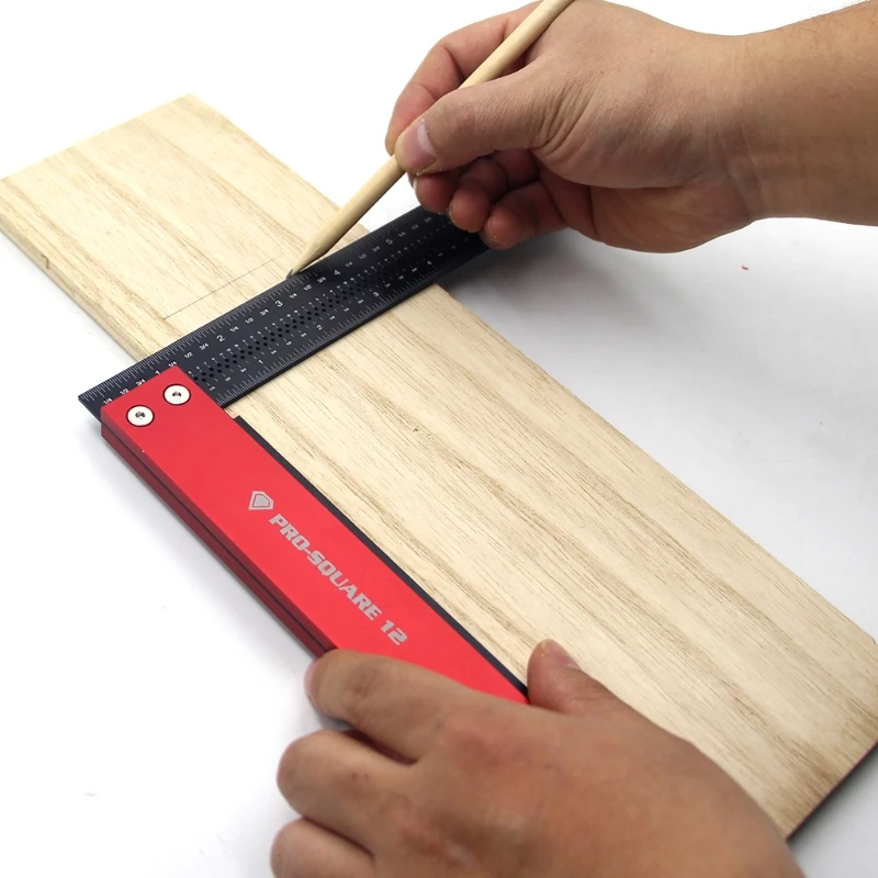 アルミ合金直角定規直角マーキングゲージ分度器大工木工測定ツール