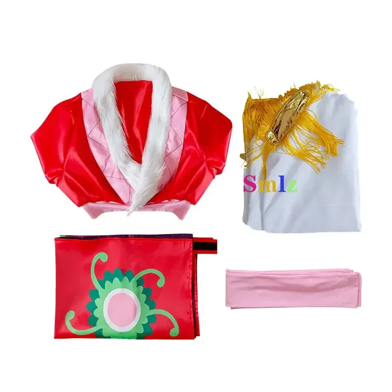 New Boa Hancock Cosplay Kimono Anime Hancock Dresses Cloak Costume Halloween Women Cos Set Wig ABC ABC1234567892025