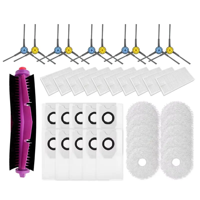 A97T Vacuum Cleaner Accessories Main Side Brushes HEPA Filters Side Brushes HEPA Filters Mops Dust Bags
