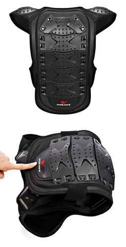 Imagen 2 del producto WOSAWE, chaleco de Motocross para niños, armadura de pecho y espalda para motocicleta, equipo de protección para niños, armadura corporal resistente a caídas de carreras