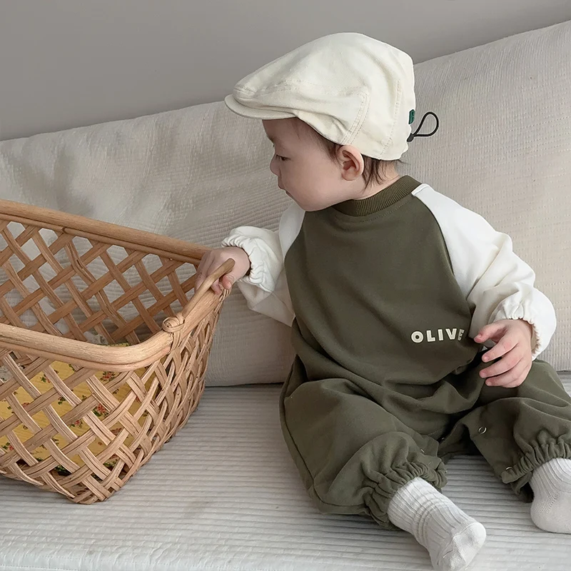 Infant Thick Warm Plush Romper Baby Girls and Boy Comfortable Soft Solid Winter Jumpsuit Toddler Casual Slouchy Outfits