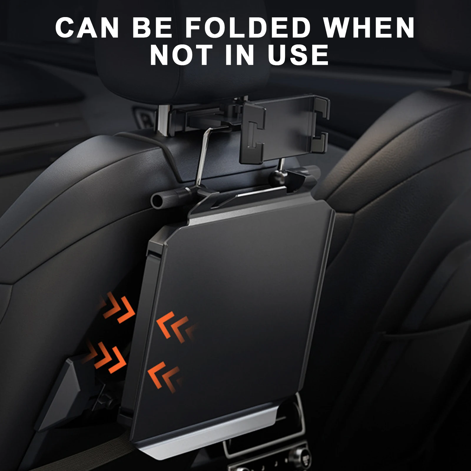 

Складной столик на заднее сиденье автомобиля с держателем для телефона, регулируемый, для еды и работы, устойчивая полка для ноутбука, для путешествий, автодомов и поездок на дорогах