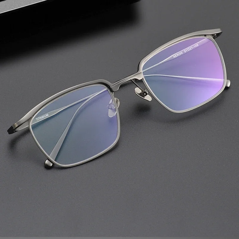 New Edition Vintage Ultralight Titanum Eyeglass Frame AERON Rectangle Style Women Man Original Quality Myopia Glasses Women