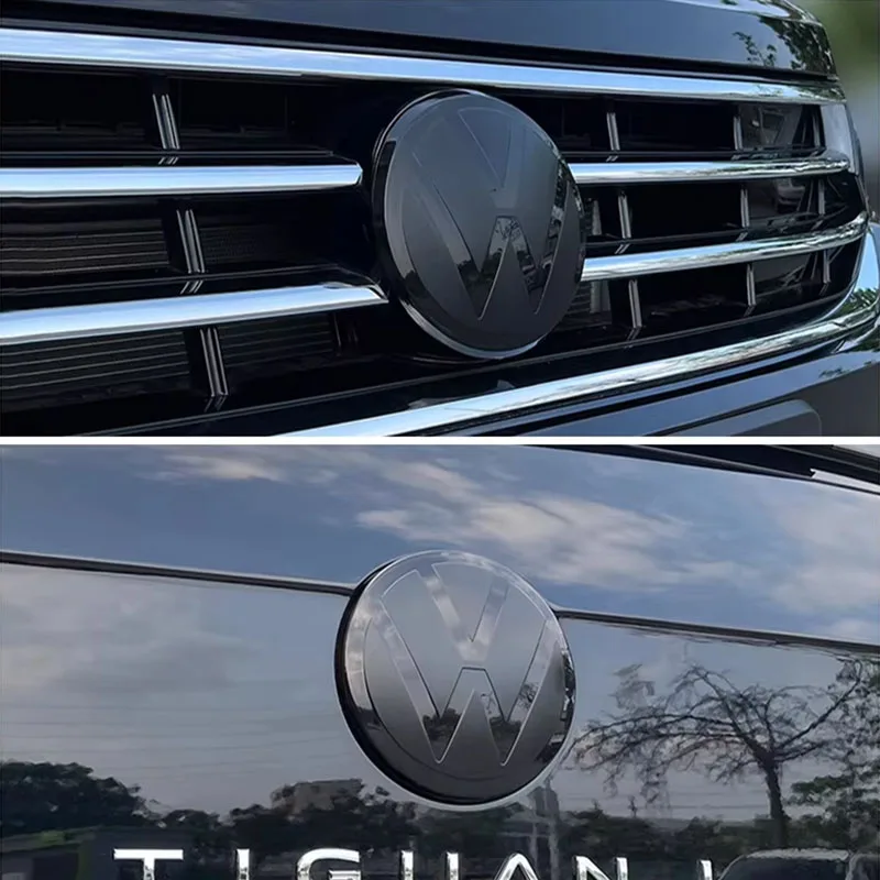 2 قطعة سيارة الجبهة بونيه شواء شارة غطاء غطاء صندوق السيارة شعار ملصق لشركة فولكس فاجن جولف 6 7 8 بولو باسات B6 البديل CC تيجوان أطلس T-ROC #6