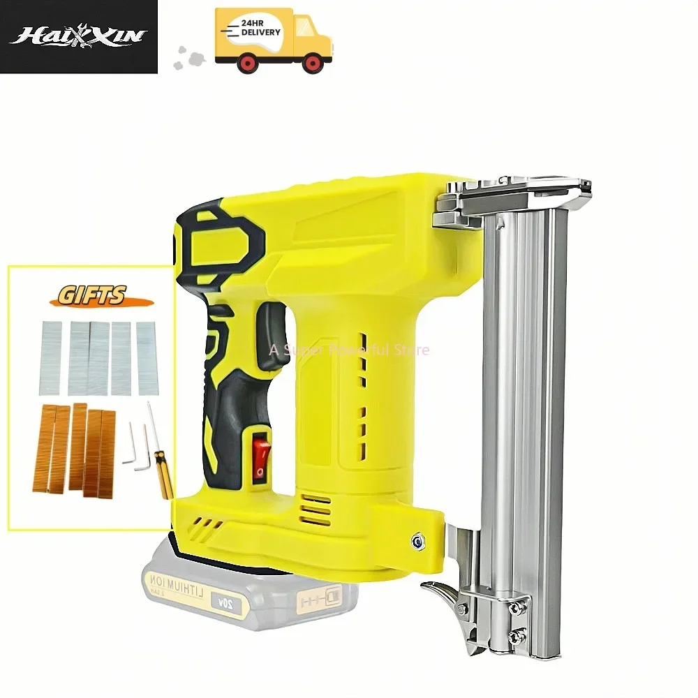 Fit for Dewalt 20V Battery 2-IN-1 Tools Cordless Electric Nail Gun for Straight/N-shape Nails Woodworking tools Nailing Machine