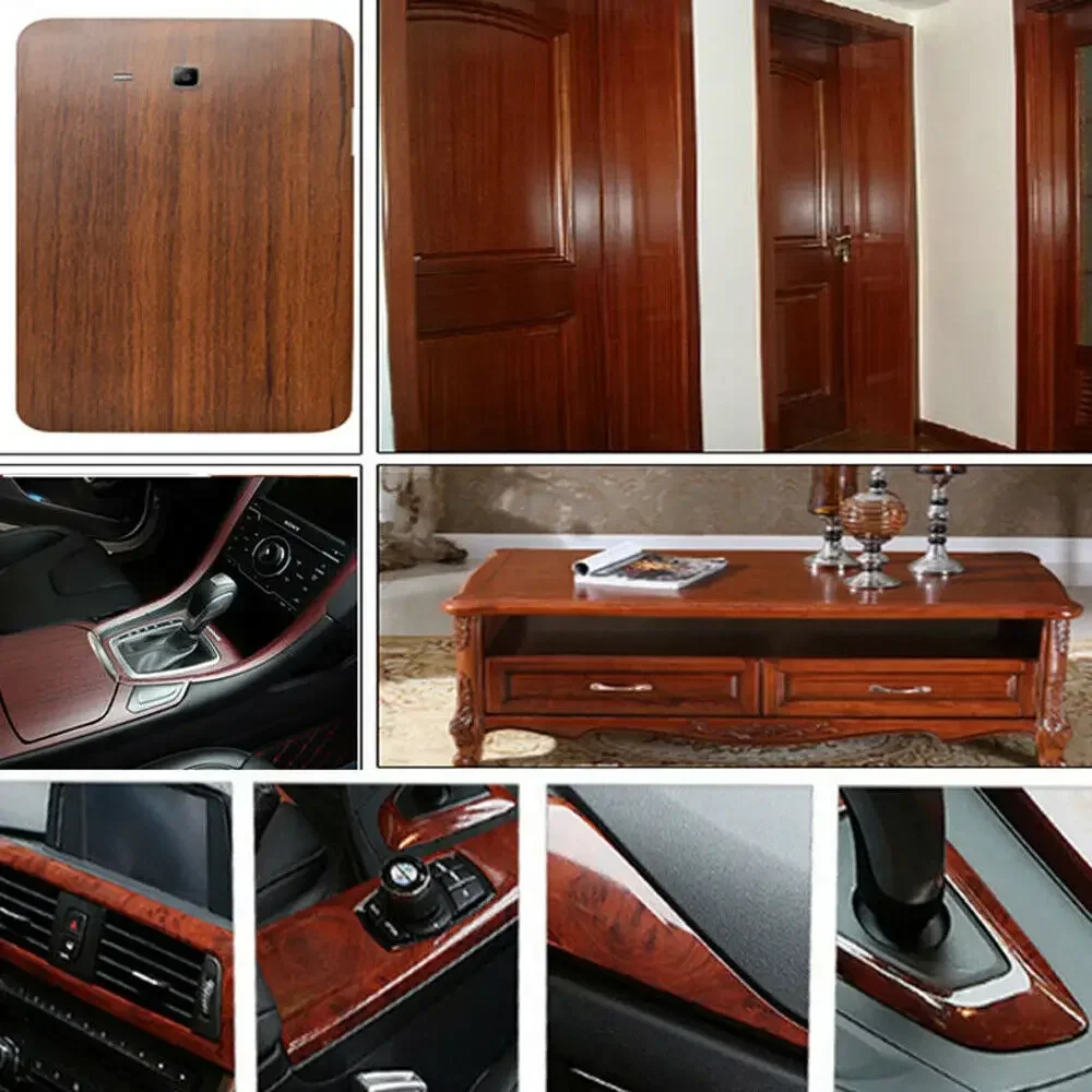 

High Quality New Practical Wooden Film Decal Interior Panel Parts Replacement Sticker Textured Wrap Accessories