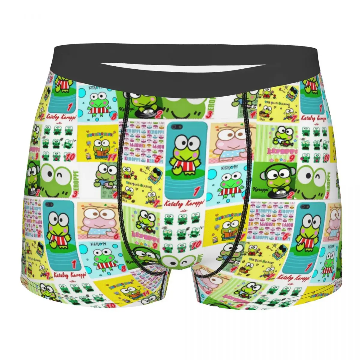 Custom Fashion Disney Cartoon Kero Kero Keroppi Sanrio Anime Boxers Shorts Panties Male Underpants Stretch Briefs Underwear