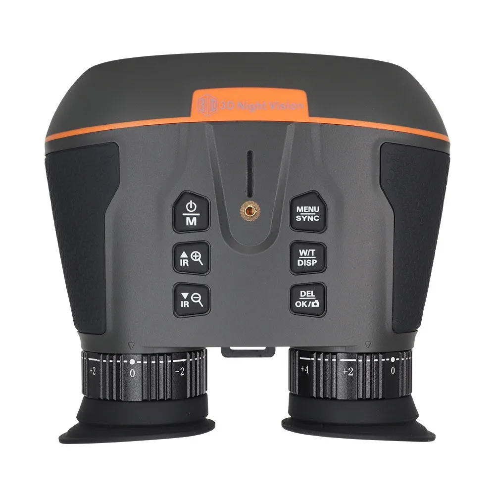 TeSeek VRNV100 3D VR Telescópio de visão noturna montado na cabeça 8K 96MP HD 8X Binocular de zoom digital com 2 cartões de 2x32GB