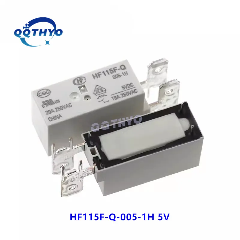 10Pcs/lot New HF115F-Q-005-1H HF115F-Q-012-1H HF115F-Q-024-1H HF115F-Q-048-1H HF115F Q 005 012 024 1H 5V 12V 24V 48V Power Relay