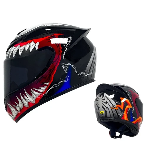 Imagen 2 del producto Casco de motocicleta Unisex DOT, Casco completo de seguridad Modular con tapa, Casco abatible hacia arriba para exteriores, Casco de Moto Capacetes