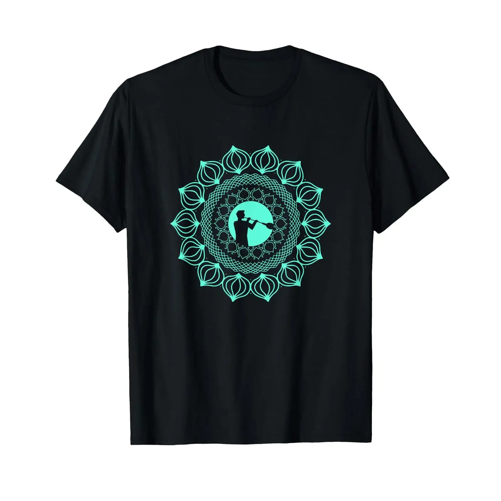 Mandala Glass Blower T Shirt for Blowing Fans vintage Washed designer clothes Slightly homme graphic Stretched fashion