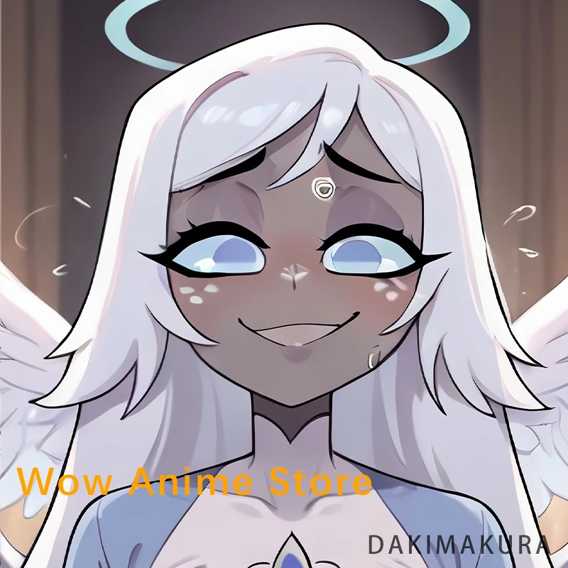 Dakimakura غطاء إميلي هازبين فندق Nsfw Futa أنيمي على الوجهين طباعة المخدة الحياة الحجم 2way وسادة للجسم