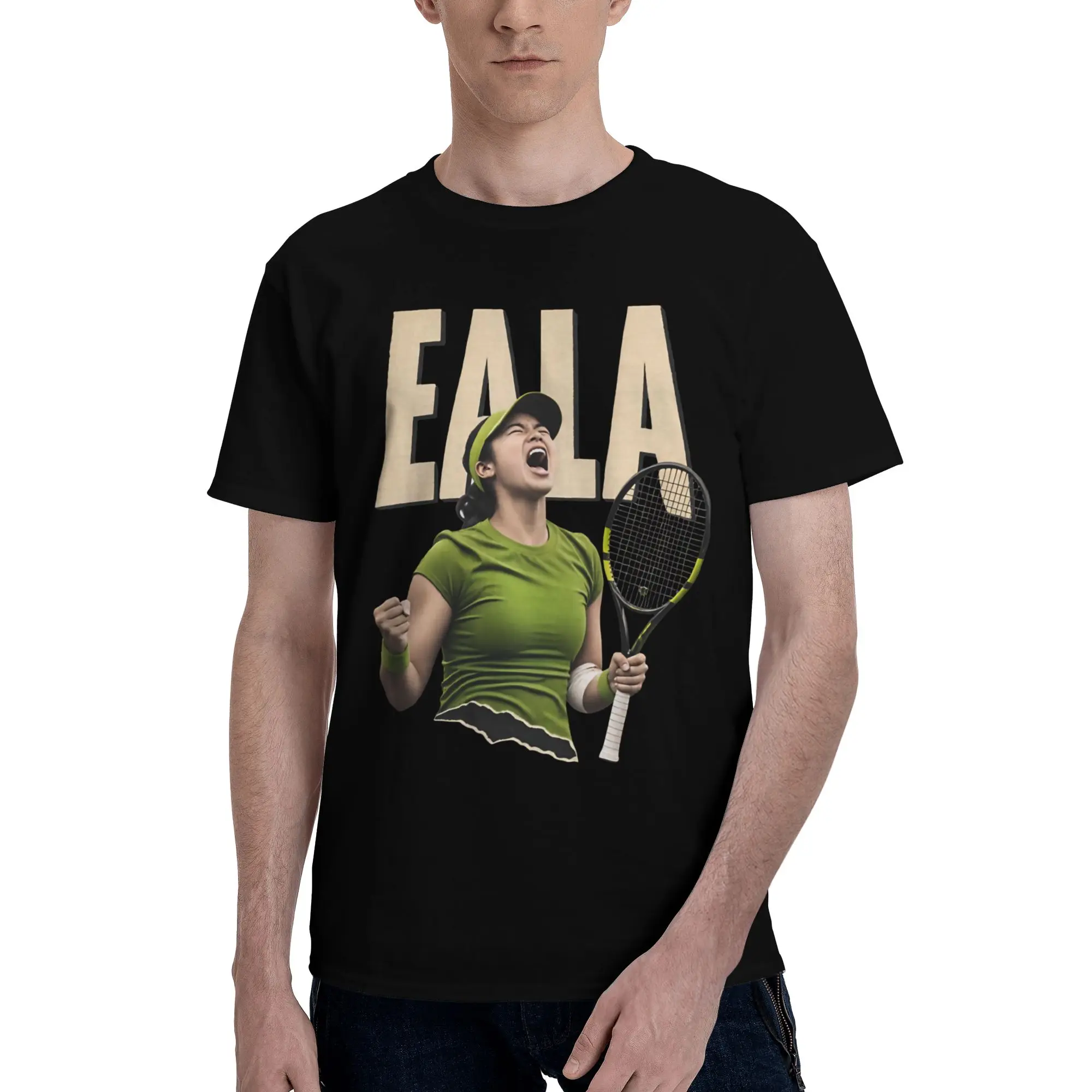 Graphic Printing Alexandra Alex Eala tennis 2026 T Shirt for Men Women  100% Cotton Tee Shirt Short Sleeve Clothing