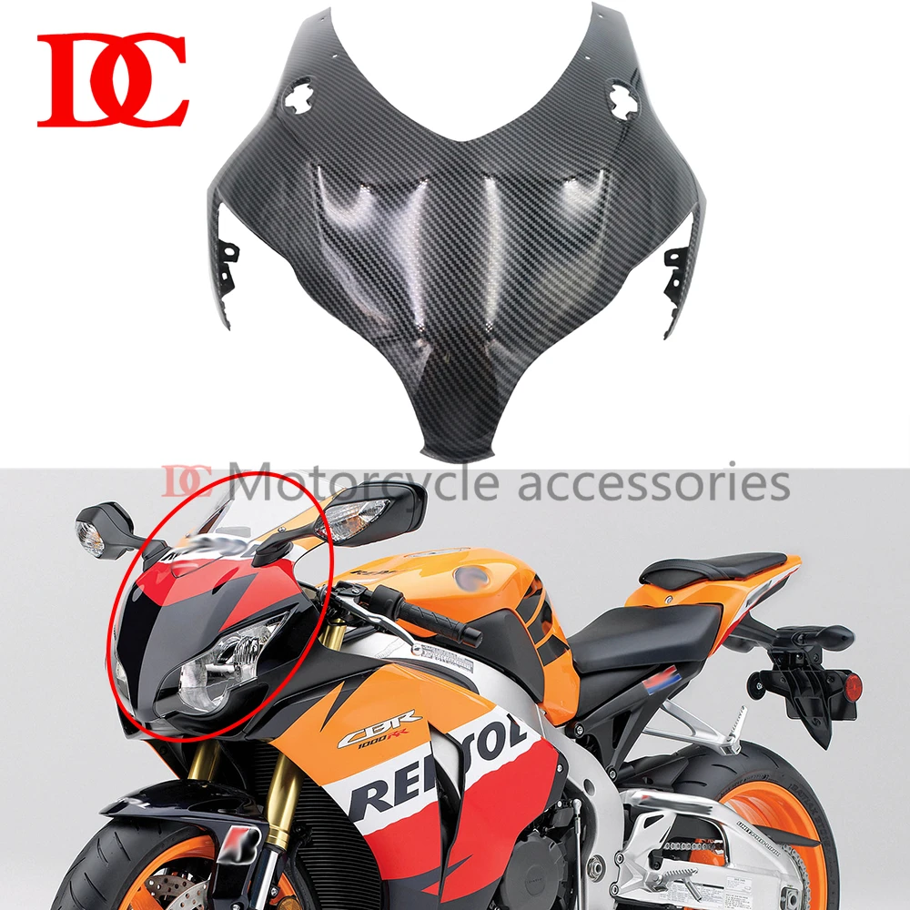 

For HONDA CBR1000RR CBR1000 RR 2008 2009 2010 2011 Front Partial Fairing Headlight Shroud Cover Front Upper Nose Cover