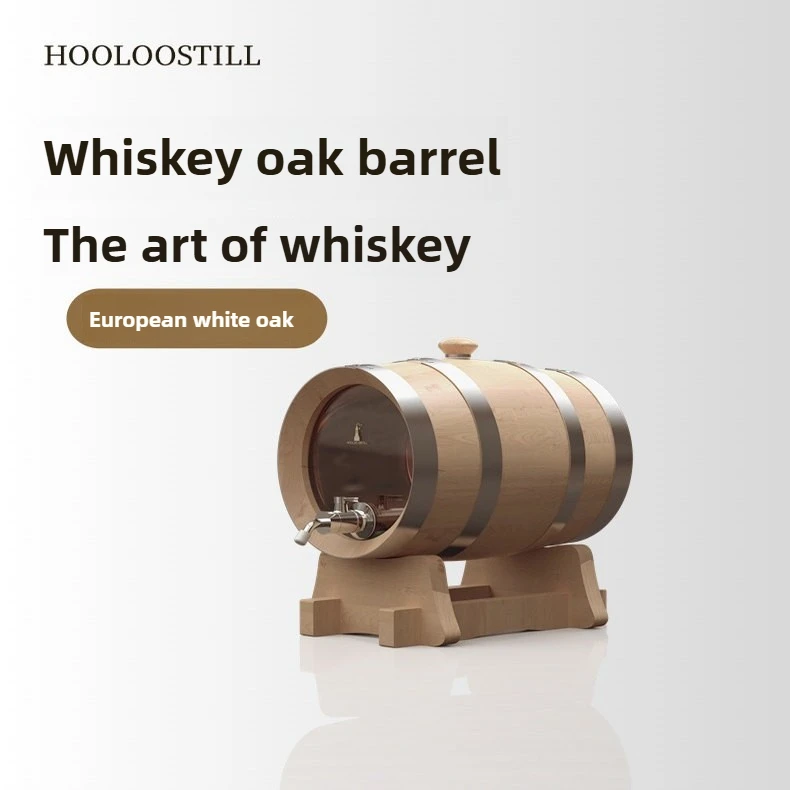 

5л бочка для виски Бренди Визуальная стеклянная дубовая бочка