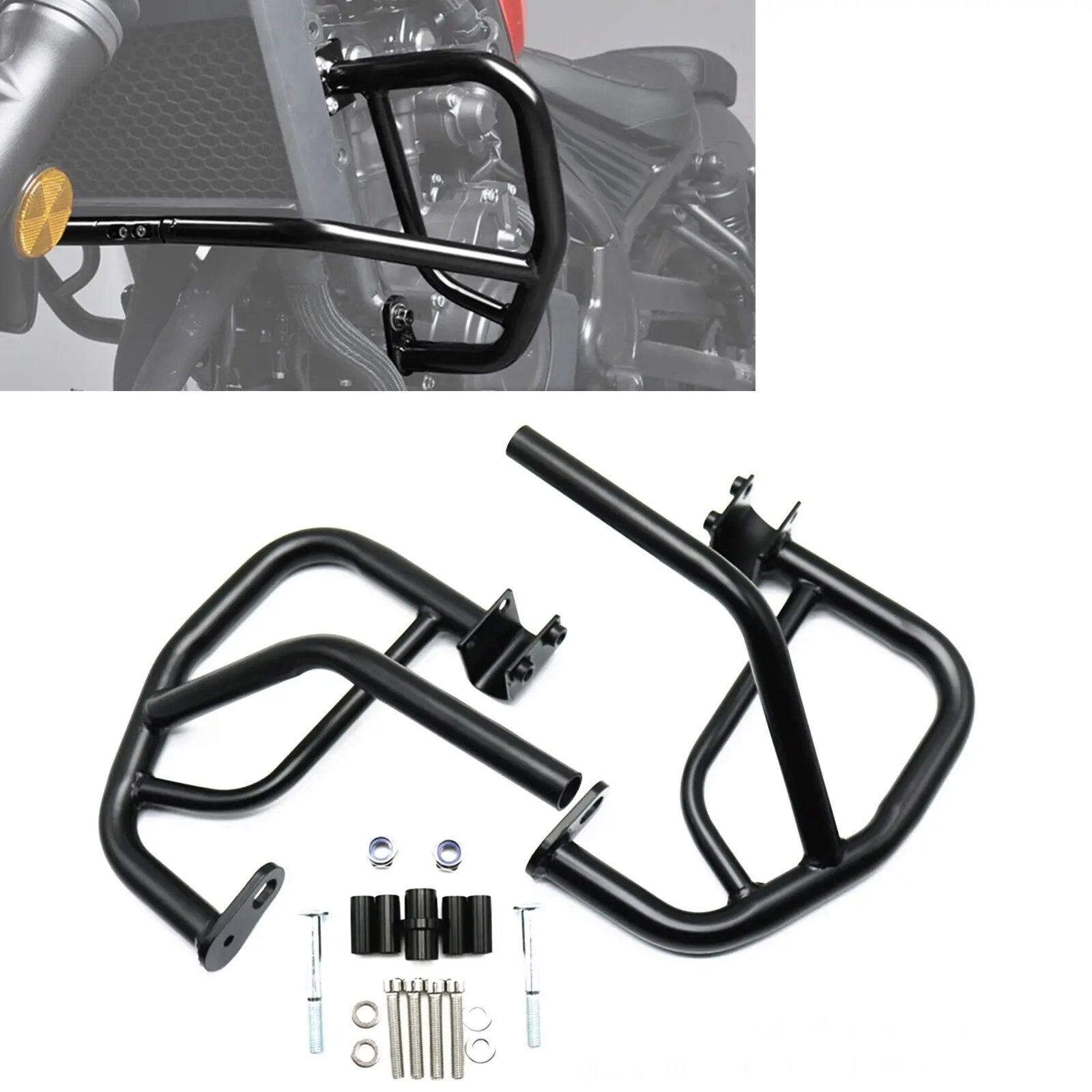 

Black Engine Guard Crash Bar For Honda CMX500 Rebel 500 2017-2023