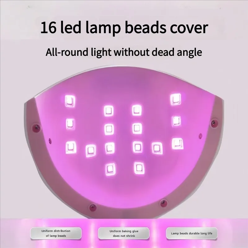 Lampada per unghie intelligente a luce rossa a conchiglia Sensore tattile Luce gel polimerizzante UV Nessuna lampada per terapia delle unghie rossa con mani nere per uso domestico in salone