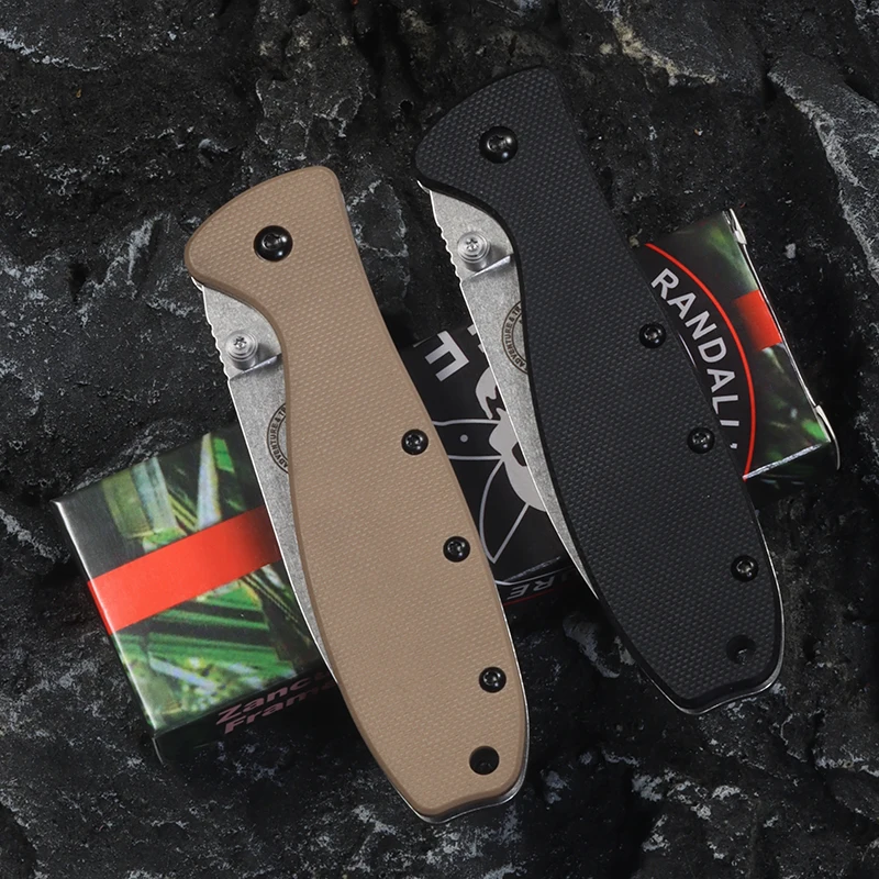 Folding pocket knife AUS-10A Steel blade Outdoor Survival Tactical Knife EDC Hunting portable self-defense tool