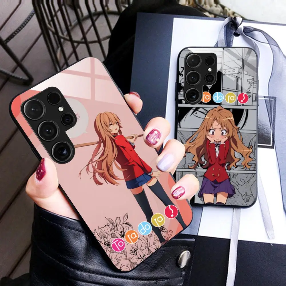 

Чехол для мобильного телефона Toradora Aisaka Taiga для Samsung Galaxy S25 S24 S23 S22 S21 S20 Note20 Plus FE Ultra Glass Cover Pretty Cover