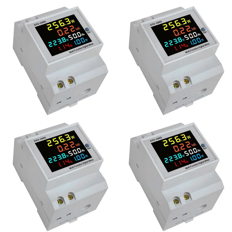 4X Din Rail Ac Moni… - image