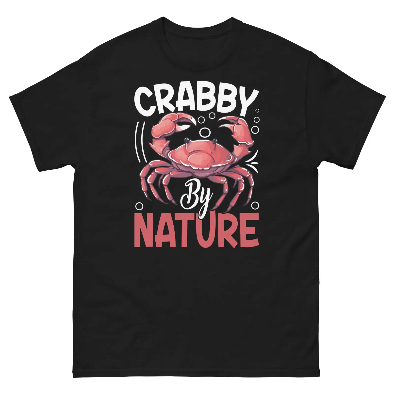 Crabby by Nature Seafood Crustacean Shellfish Dungeness Crab Men's Classic Tee