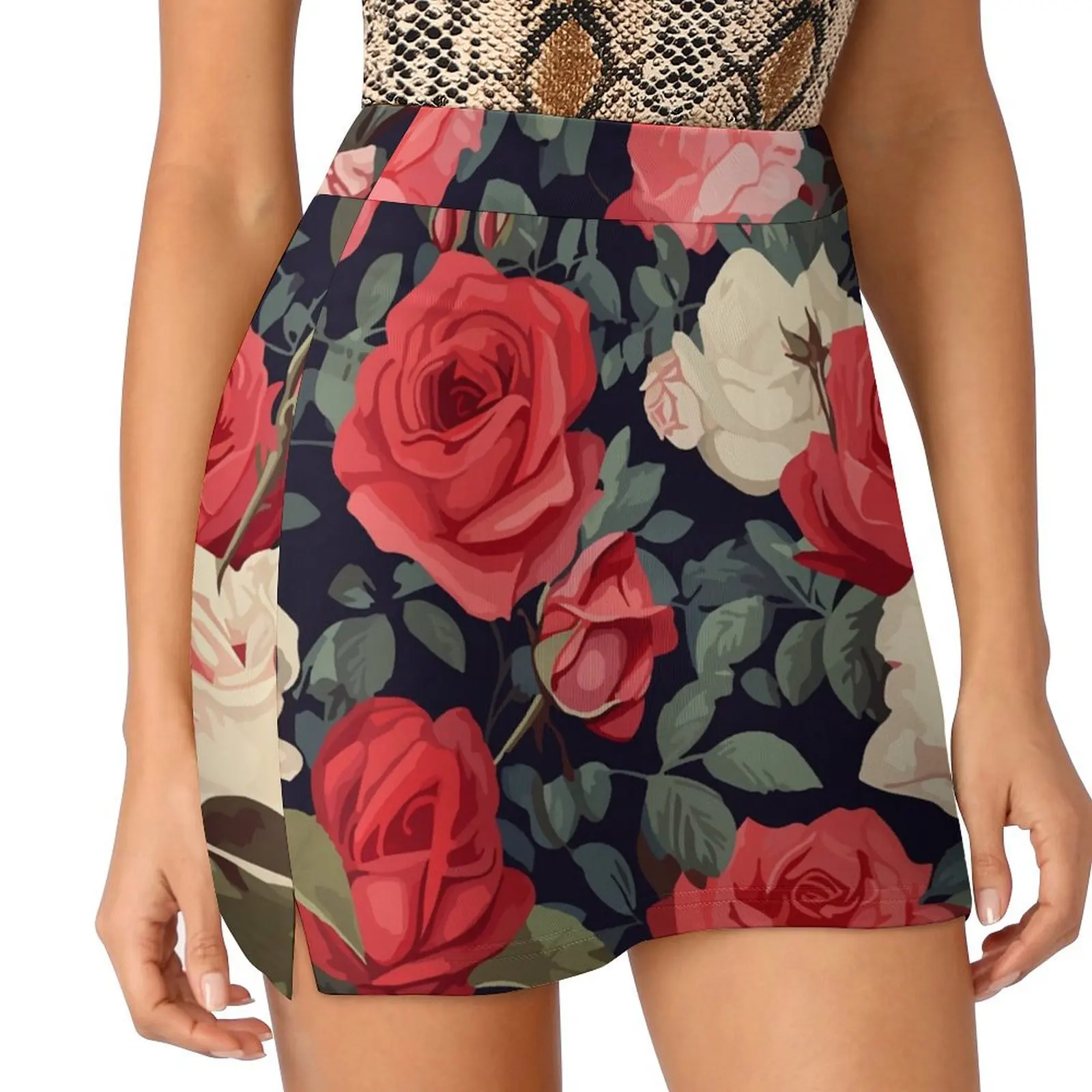 Freshness and elegance: flowery prints to stand out Mini Skirt clothes for woman Korean clothing cute skirt