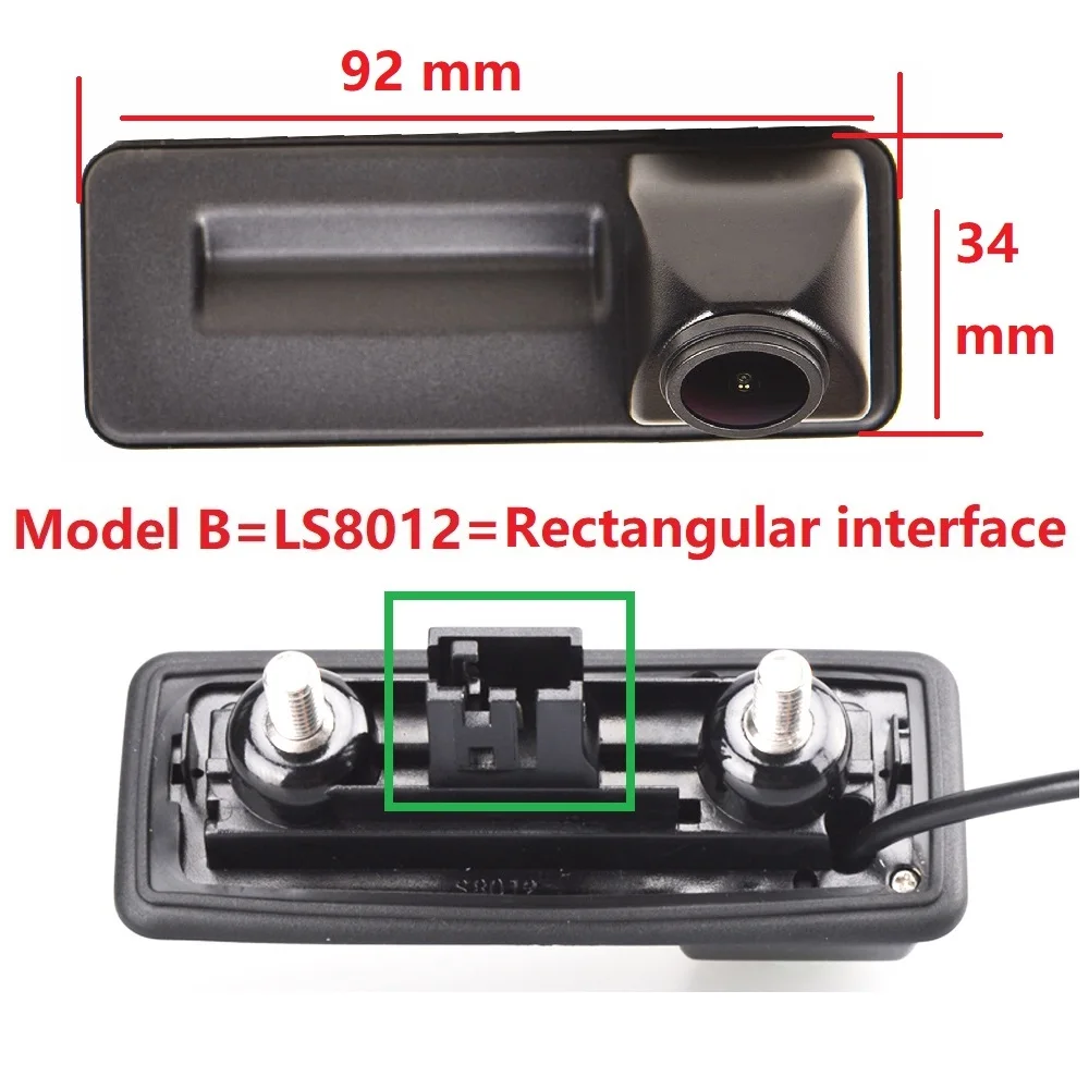 For Audi A1 Skoda Rapid Fabia Roomster Polo 6R, Misayaee HD 1280x720p Rear view Night Vision Tailgate handle Waterproof Camera