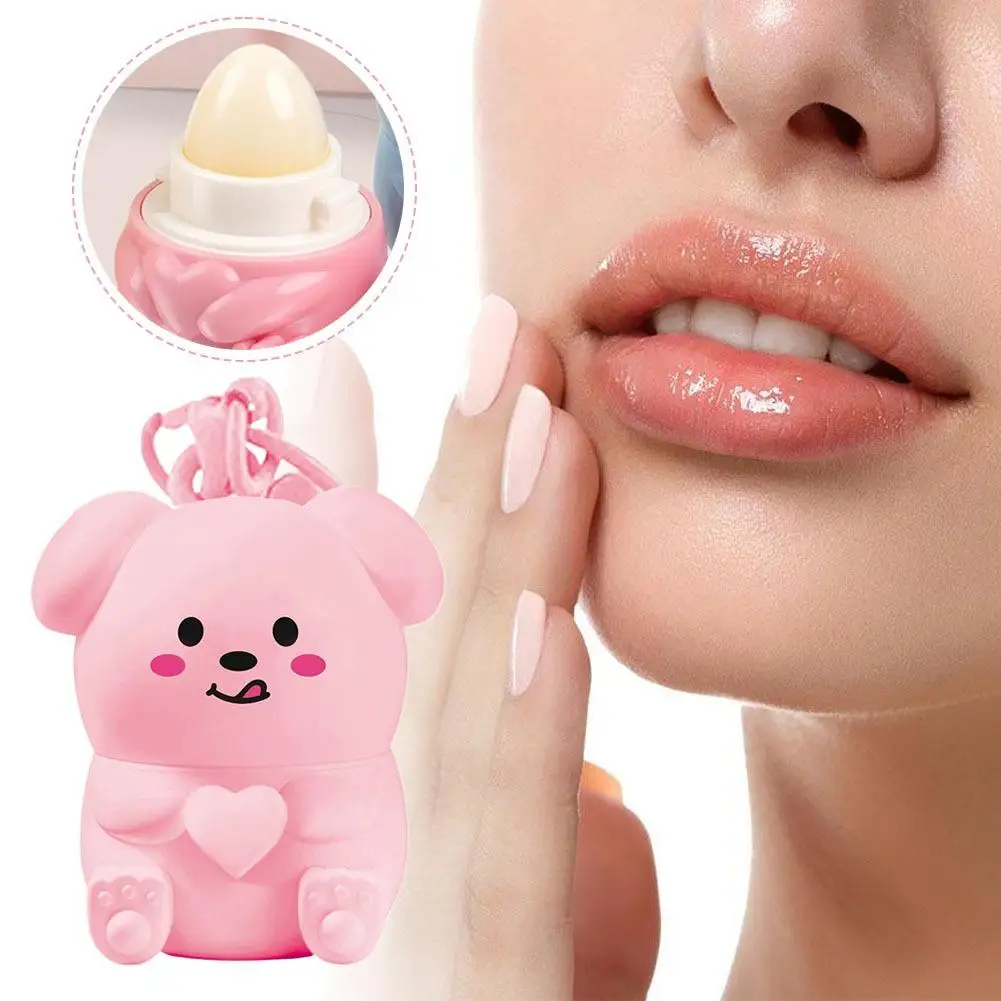 Moisturizing Bear Color-Changing Fruit Lip Balm Moisturizing Repairing Waterproof Lipstick Anti-Dry Cracking Temperature Change