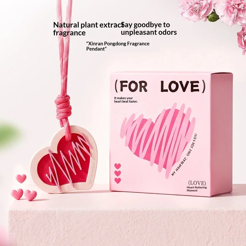 Heart-Shaped Scented Plaster Aromatherapy Pendant for Wardrobes Long-Lasting Fragrance Odor-Eliminating Instagram-Style Scent Di