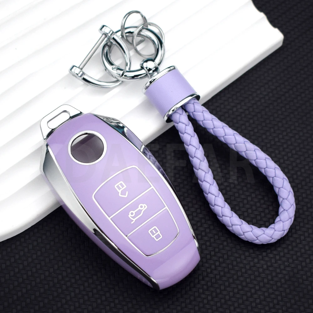 สําหรับVW Volkswagen Touareg 2017 2018 2019 2020 2021 TPUรถRemote KeyกรณีฝาครอบShell Fob Protectorอุปกรณ์เสริม