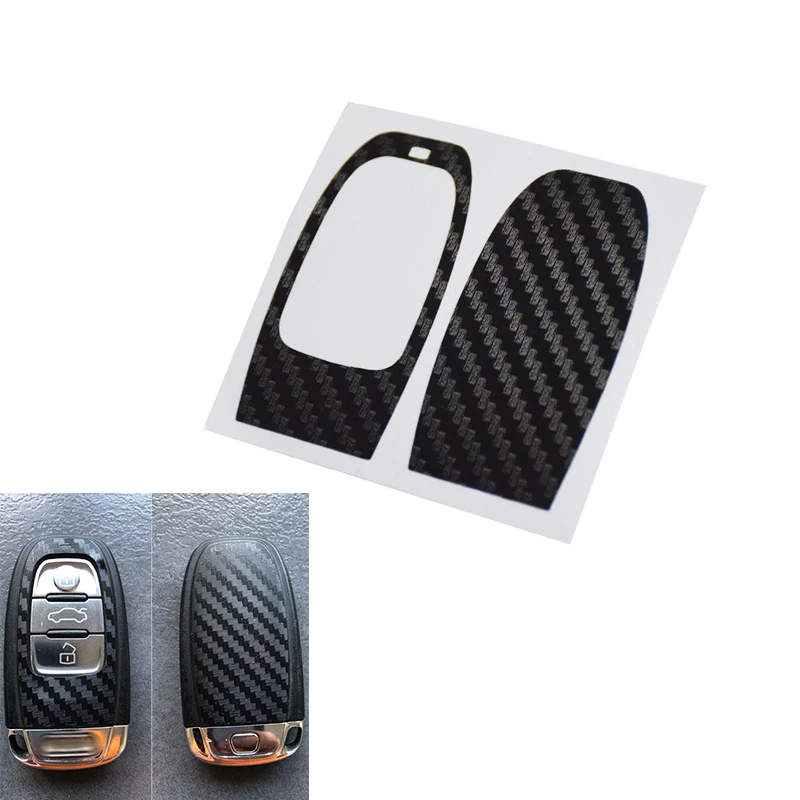 

Carbon Fiber Car Key Protection Sticker for Audi A4 A6 RS4 A5 A7 A8 S5 RS5 Q5 S5 S6 Smart Key Refitting Accessories
