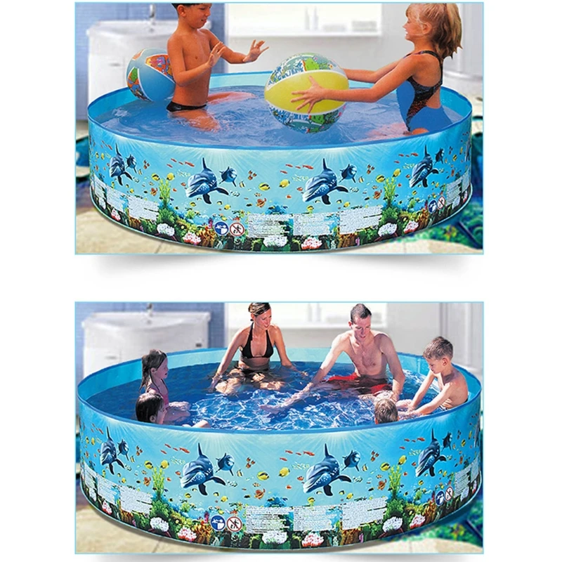 60’’ Small Swimming Pool Outdoor Garden Party Family Activity Yard Paddling Pool Drop shipping