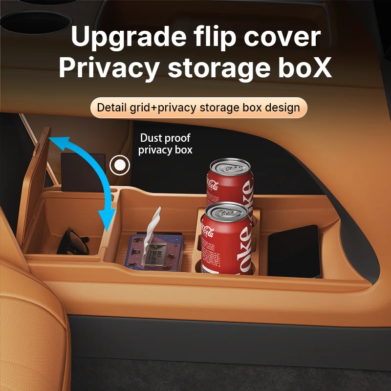 2025 For Leading Ideal‌ i8 Silicone Center Console Below Storage Box Central Control Organizer Mat Car Interior