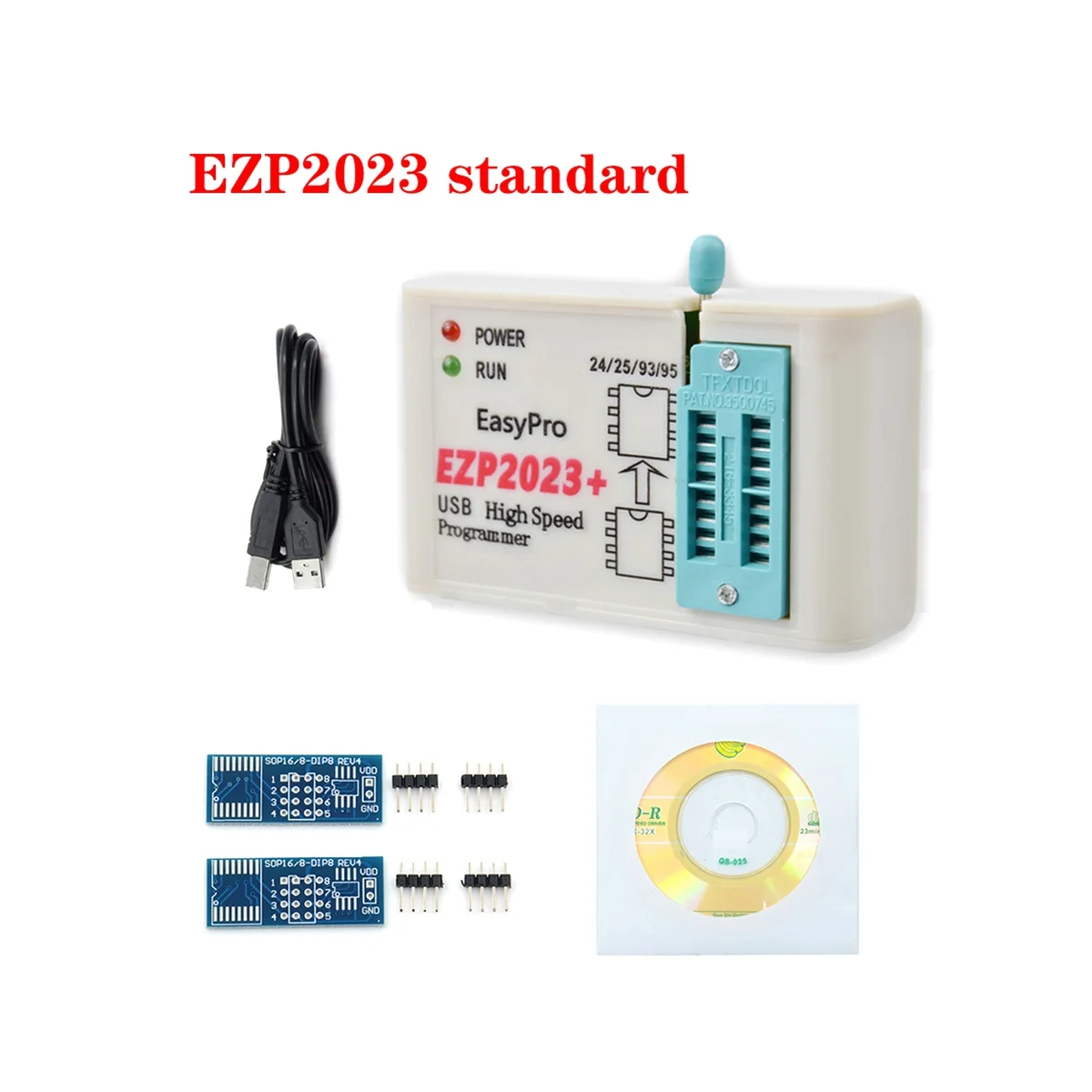 EZP2023 High-Speed USB SPI FLASH Programmer EZP2023 Support 24/25/93 EEPROM Bios 25T80 Burning Offline Copy