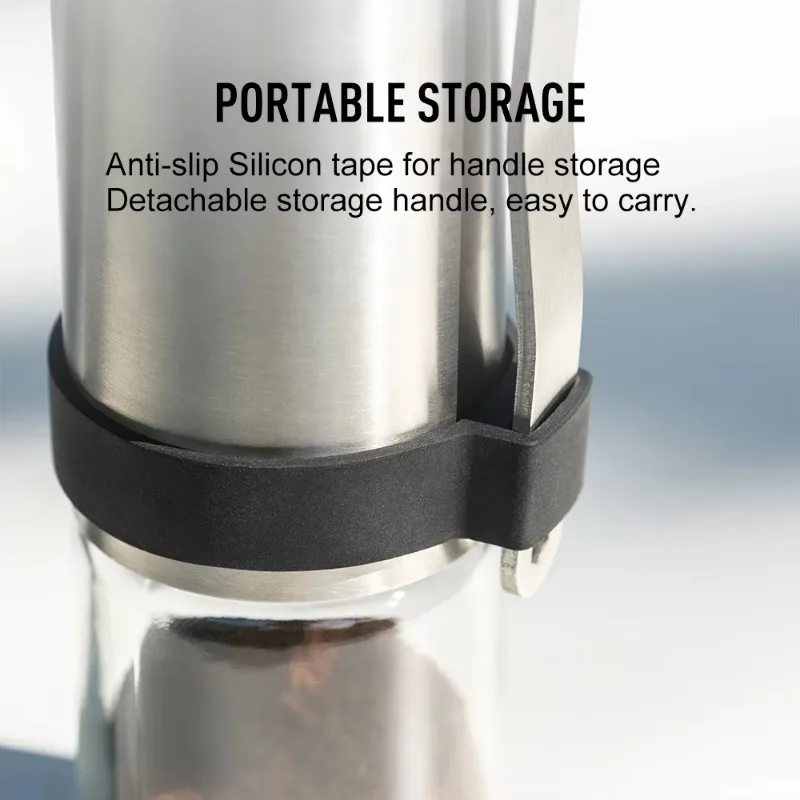 High-End Modern Portable Adjustable Hand Coffee Grinder Stainless Steel Manual Hand Mill by Manufacturer