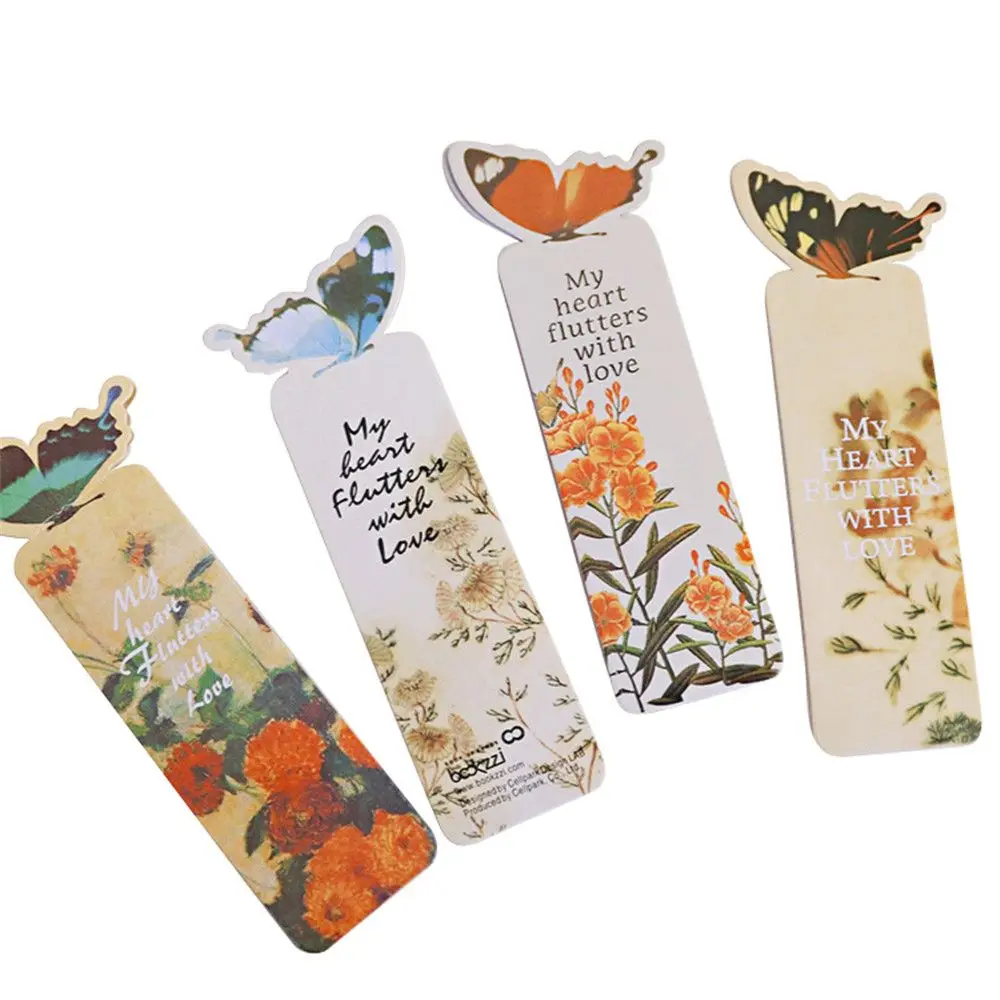 Fashion Student Cute Paper Bookmark Bookmark 3D Butterfly Bookmarks Stationery